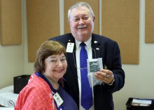 PDG Barbara Beltran presents special award to PDG Ron Beltran